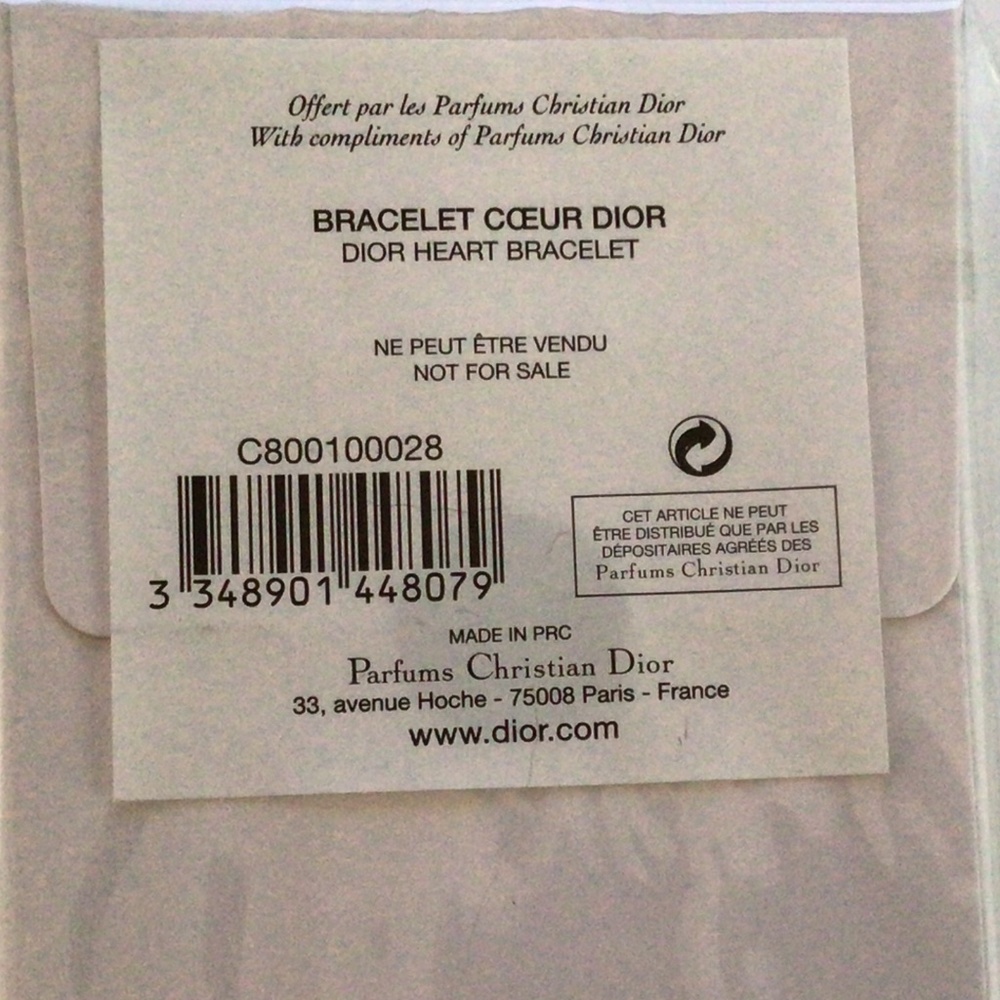 💝Dior Red Calfskin Leather Double Wrap Heart and Logo Bracelet—NEW💝 - Picture 3 of 4
